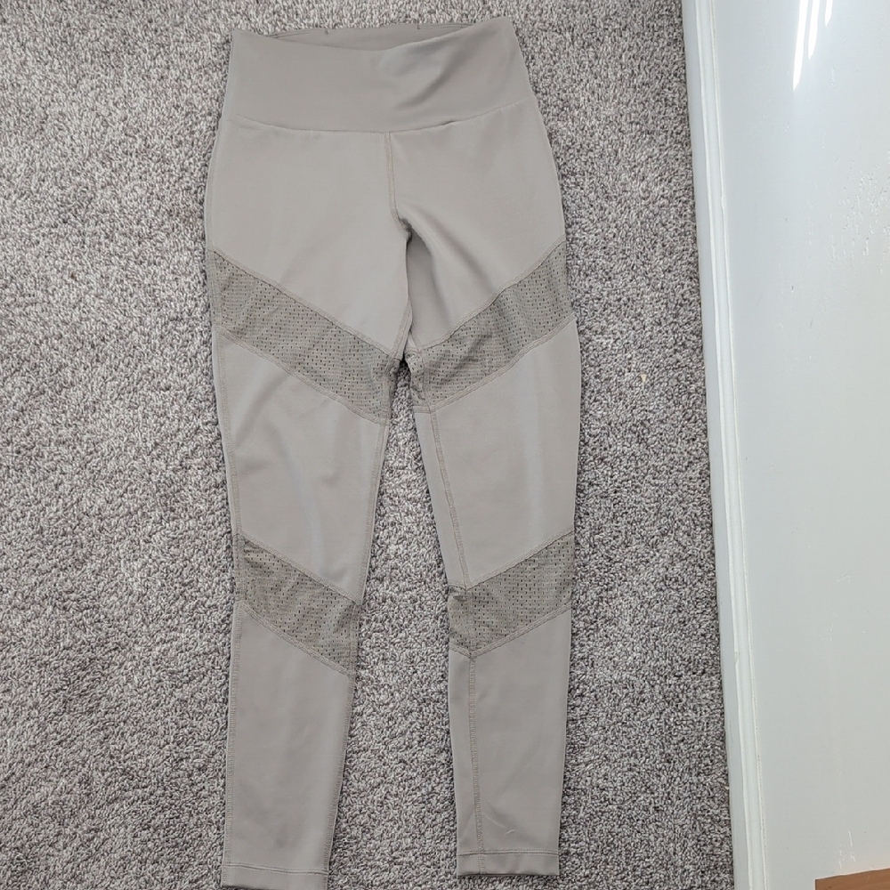 Guess Gray Leggings with Mesh Detail